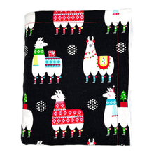 Load image into Gallery viewer, Blanket in ’Feliz Llamadad Black’