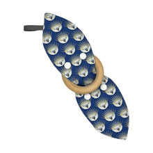 Load image into Gallery viewer, Crinkle Teether in 'Navy Glitter Critters'