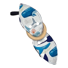 Load image into Gallery viewer, Crinkle Teether in 'Whale Watch'