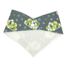 Load image into Gallery viewer, Bandana Bib in 'Snow Clouds'