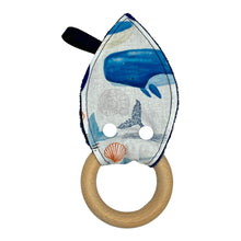 Load image into Gallery viewer, Crinkle Teether in 'Whale Watch'