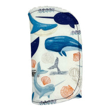 Load image into Gallery viewer, Burp Cloths in 'Whale Watch'