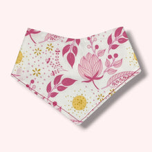 Load image into Gallery viewer, Bandana Bib in ‘Pink Floral’