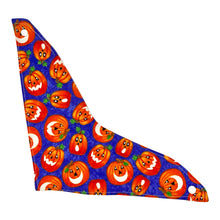Load image into Gallery viewer, Bandana Bib in ‘Jack O’Lanterns’