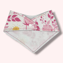 Load image into Gallery viewer, Bandana Bib in ‘Pink Floral’