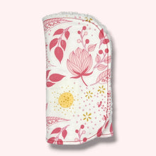 Load image into Gallery viewer, Burp Cloths in 'Pink Floral'