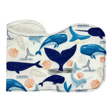 Load image into Gallery viewer, Burp Cloths in 'Whale Watch'