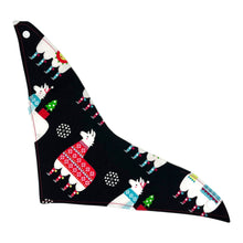 Load image into Gallery viewer, Bandana Bib in 'Feliz Llamadad Black'