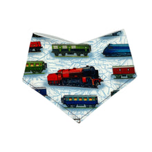 Load image into Gallery viewer, Bandana Bib in ‘Trains’
