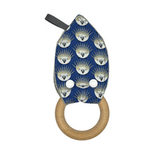 Load image into Gallery viewer, Crinkle Teether in 'Navy Glitter Critters'