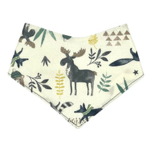 Load image into Gallery viewer, Bandana Bib in "Moose and Pals"