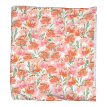 Load image into Gallery viewer, Blanket in &#39;Peach Floral’

