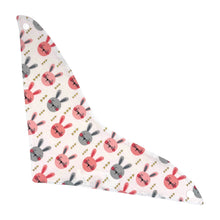 Load image into Gallery viewer, Bandana Bib in &quot;Bunny Hop in Pink&quot;
