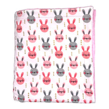Load image into Gallery viewer, Blanket in &#39;Pink Bunny Hop&#39;
