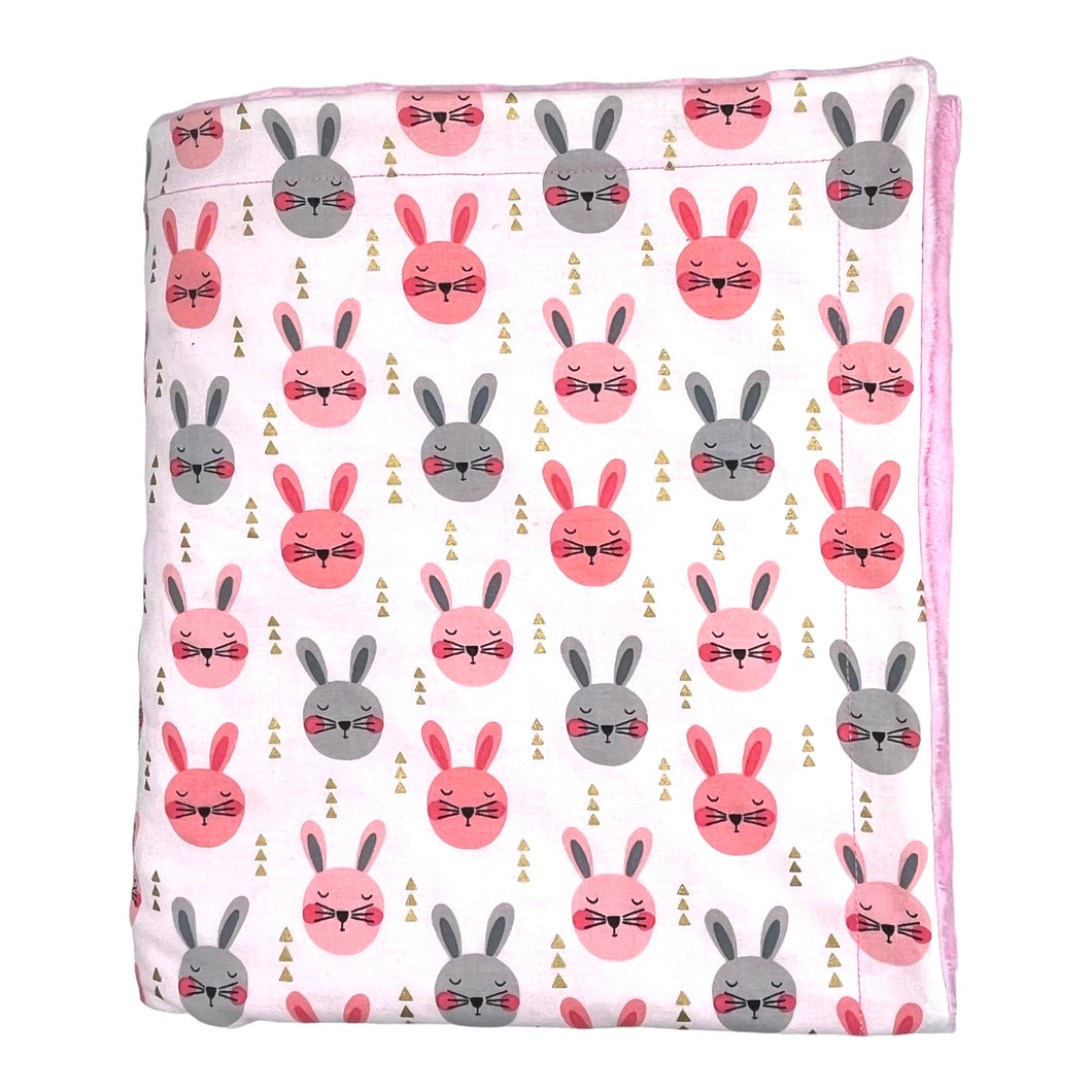 Blanket in 'Pink Bunny Hop'