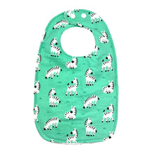 Load image into Gallery viewer, Everyday Bib in 'Mint Zebras'