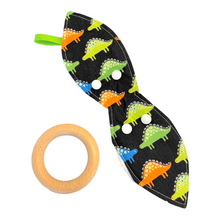 Load image into Gallery viewer, Crinkle Teether in 'Dino Parade'