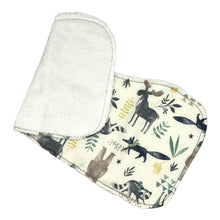 Load image into Gallery viewer, Burp Cloths in &#39;Moose and Pals&#39;
