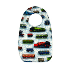Load image into Gallery viewer, Everyday Bib in ‘Trains’
