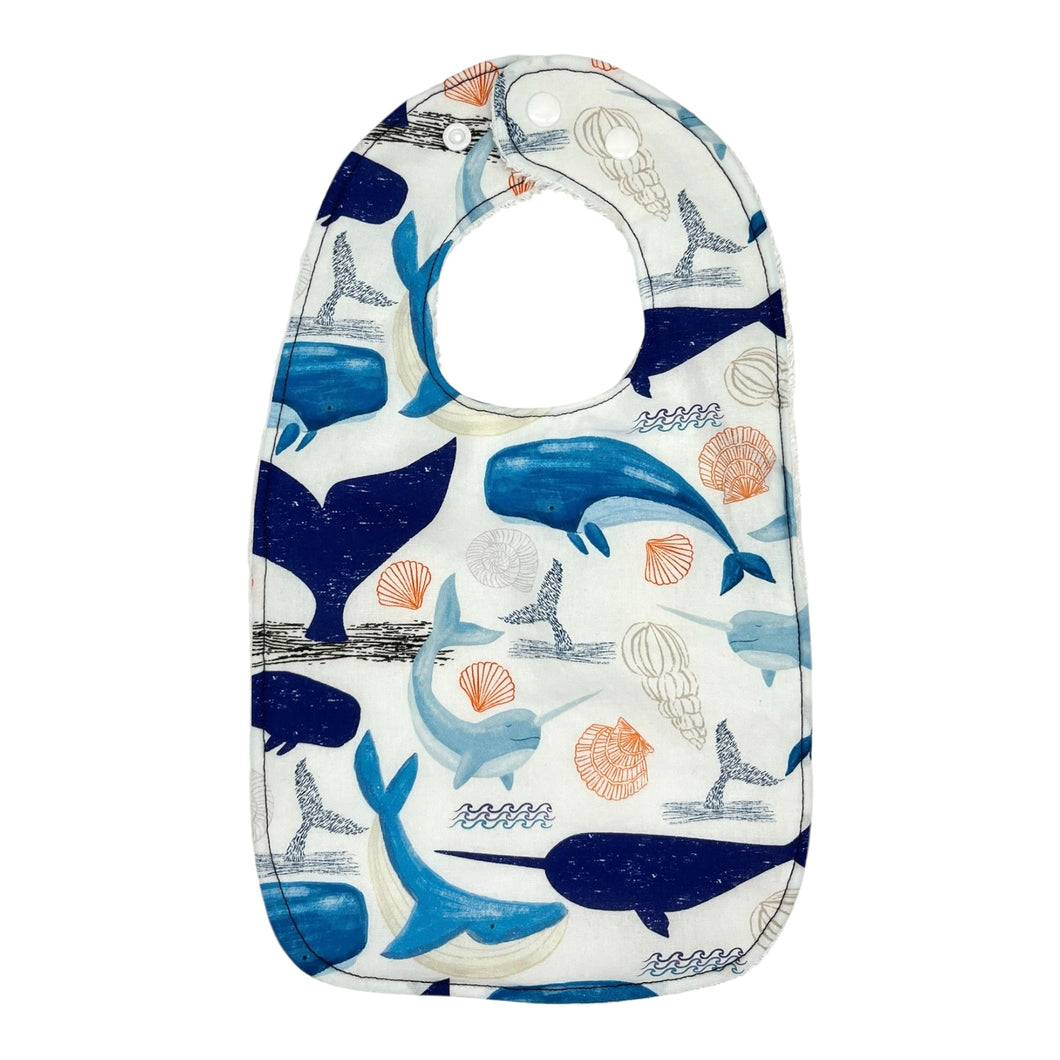 Everyday Bib in 'Whale Watch'