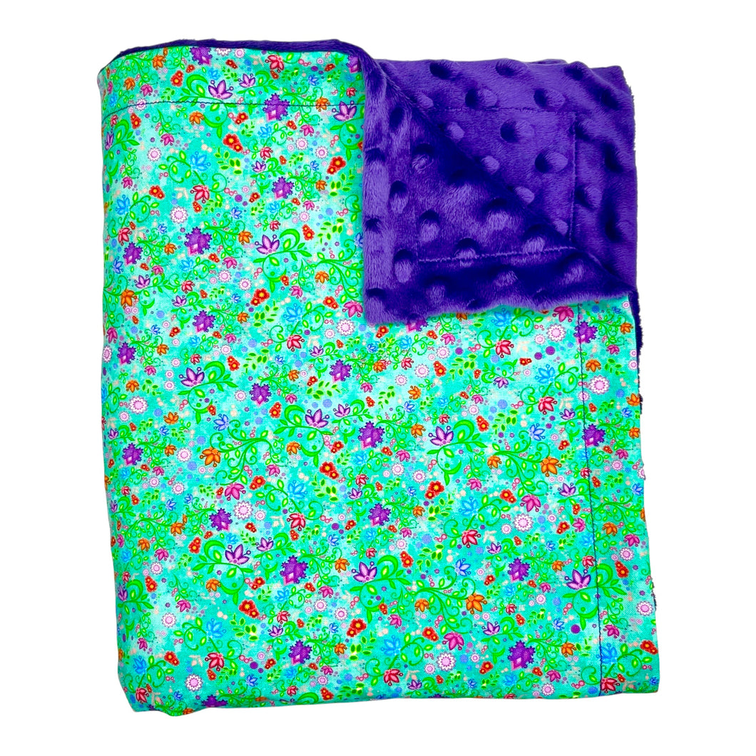 Blanket in 'Purple Floral’