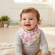 Load image into Gallery viewer, Bandana Bib in ‘Pink Floral’
