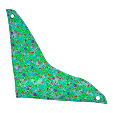 Load image into Gallery viewer, Colorful floral patterned bandana bib on a white background
