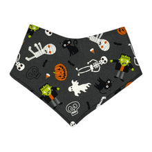 Load image into Gallery viewer, Bandana Bib in ‘Halloweenies’
