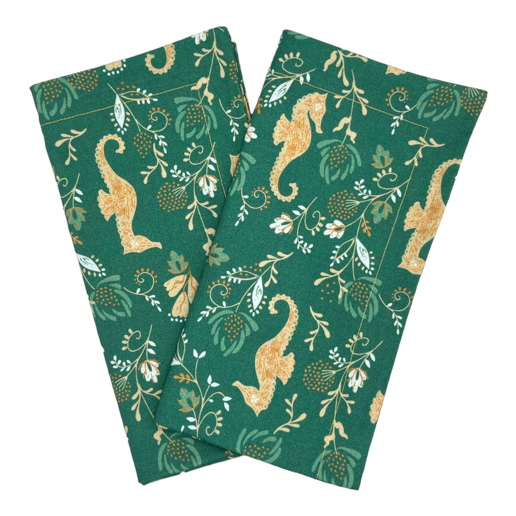 Dinner Napkins in Seahorses (Set of 2)