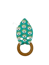 Load image into Gallery viewer, Crinkle Teether in &#39;Glitter Critters in Turquoise&#39;
