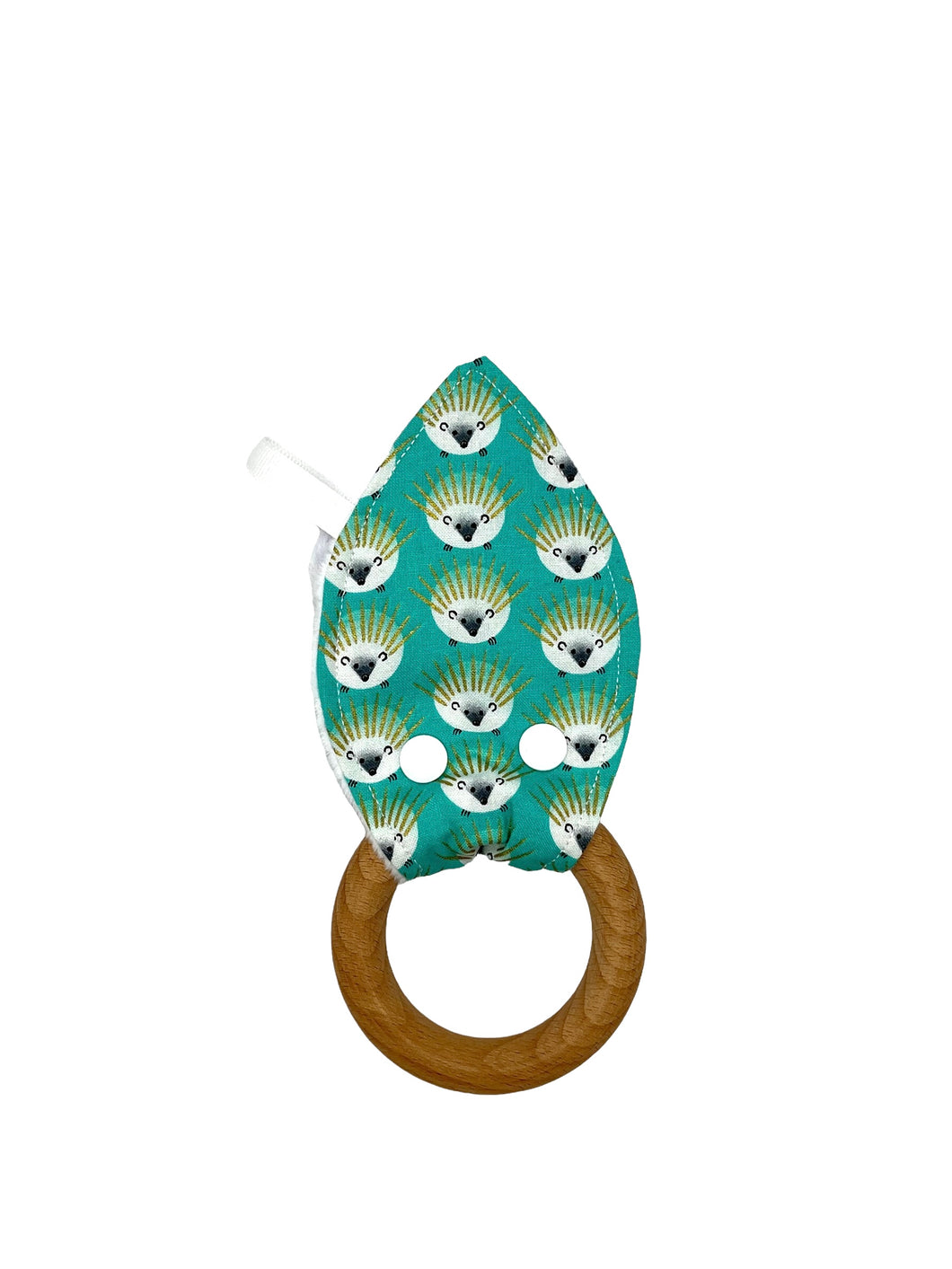 Crinkle Teether in 'Glitter Critters in Turquoise'