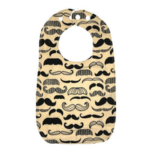 Load image into Gallery viewer, Everyday Bib in &quot;Marvellous Mustaches&quot;
