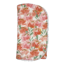 Load image into Gallery viewer, Burp Cloths in &#39;Peach Floral&#39;
