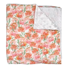 Load image into Gallery viewer, Blanket in &#39;Peach Floral’
