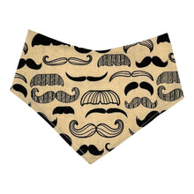 Load image into Gallery viewer, Bandana Bib in &#39;Marvellous Mustaches&#39;
