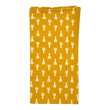 Load image into Gallery viewer, Dinner Napkins in Gold Mini Lobsters (Set of 2)
