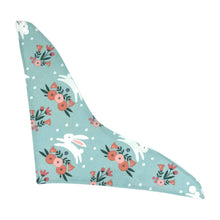 Load image into Gallery viewer, Bandana Bib in &quot;Floral Bunnies&quot;

